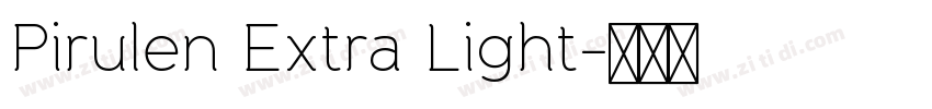Pirulen Extra Light字体转换